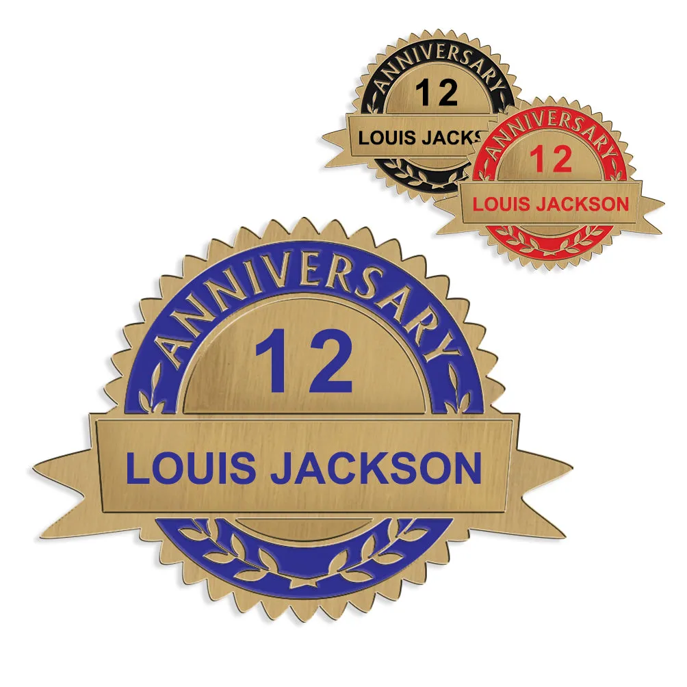 1" Custom Anniversary Lapel Pin