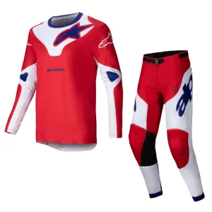 2025 Alpinestars Racer Veil Bright Red White Kit Combo