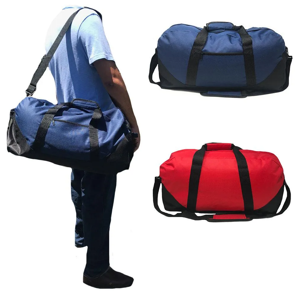 21 inch Large Duffle Bags Two Tone Work Travel Sports Gym Carry-On Luggage