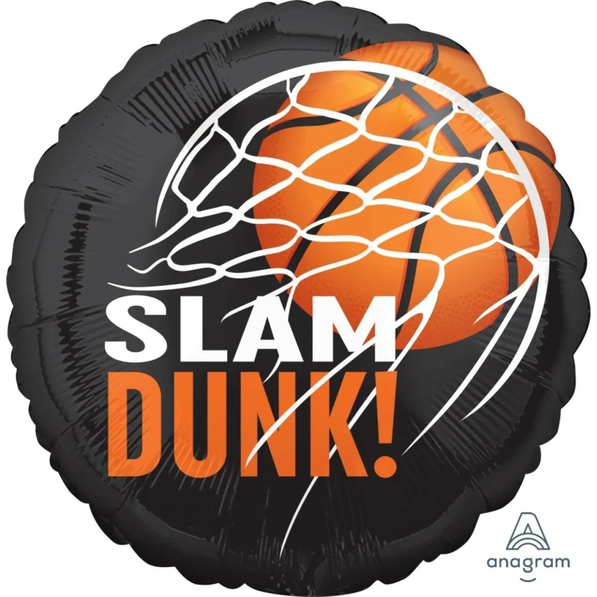 46cm Anagram Slam Dunk Round Foil Basketball Balloon