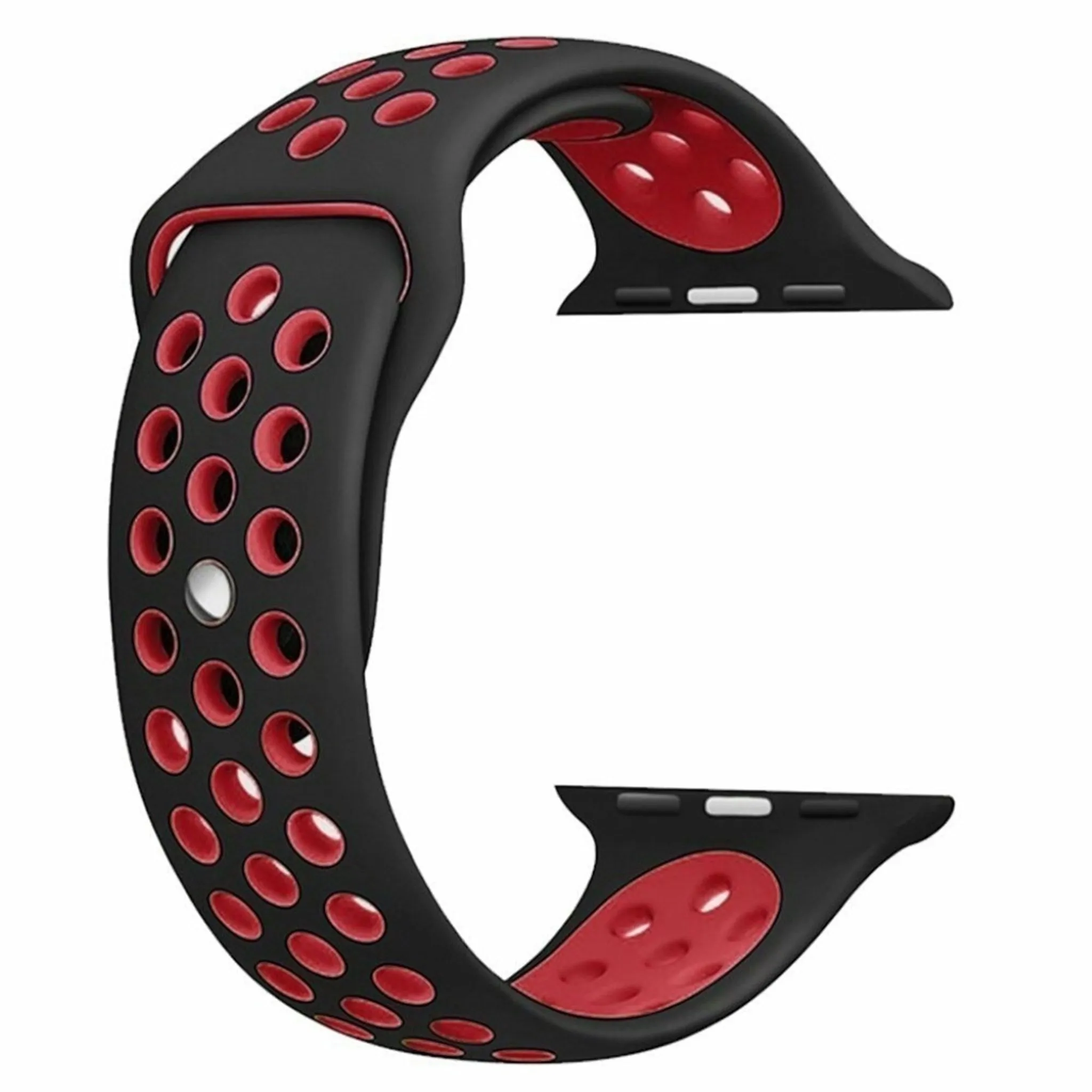 Apple Watch 42mm breathable hollow silicone watch strap - Red