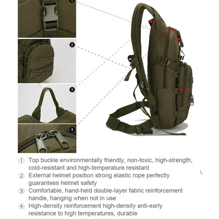 B10 006 Outdoor Waterproof Oxford Cloth Portable Cycling Backpack, Size: Free size(Army Green)