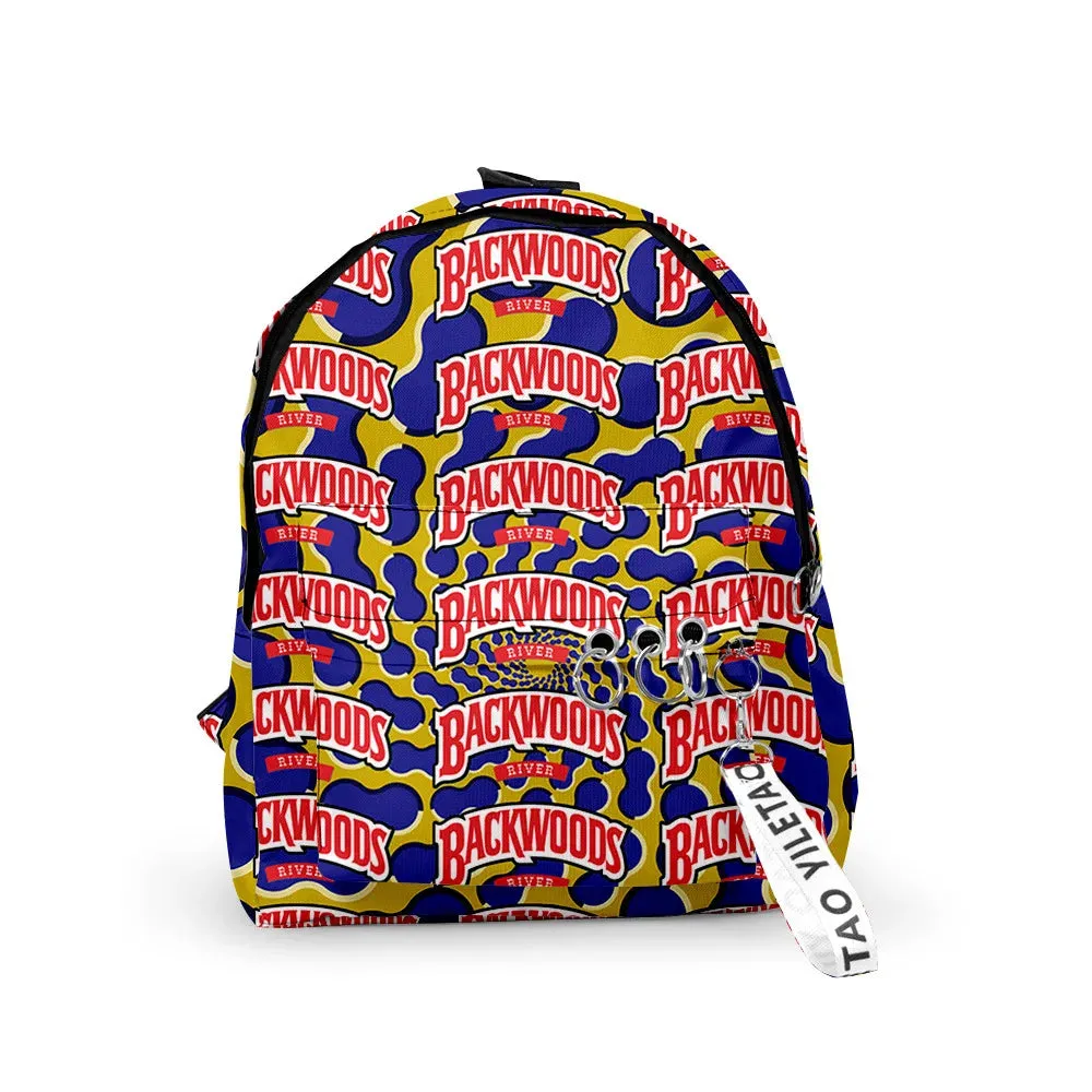 BACKWOODS CIGARS Backpacks 3D Printed School Bags Unisex