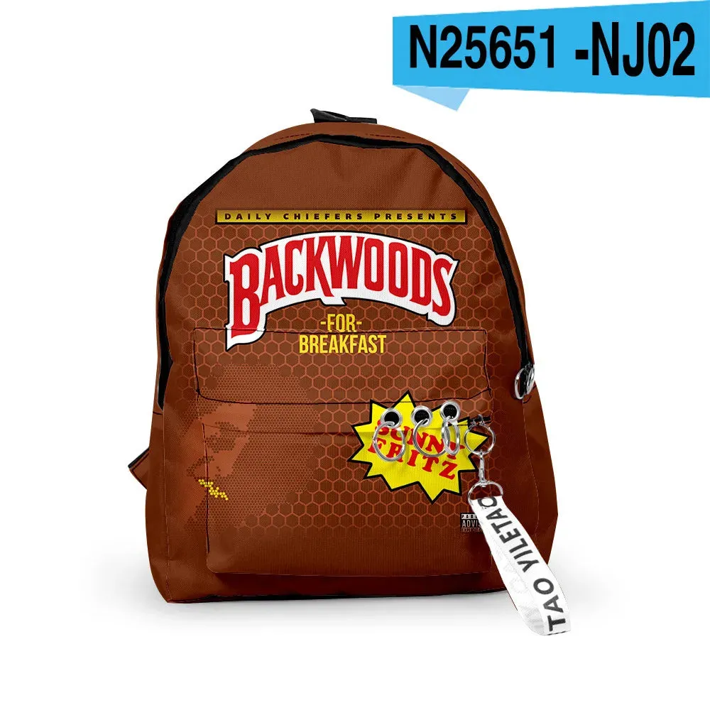 BACKWOODS CIGARS Backpacks 3D Printed School Bags Unisex