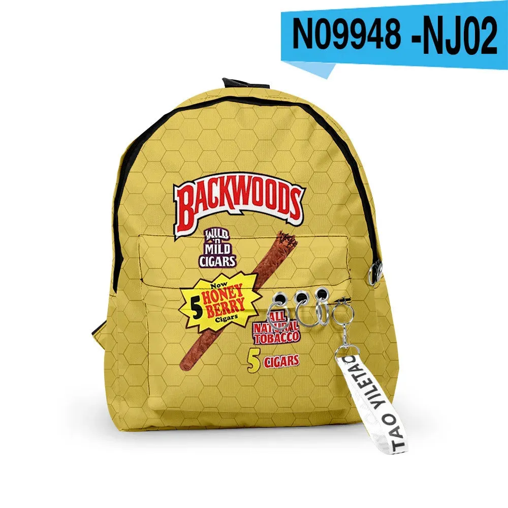 BACKWOODS CIGARS Backpacks 3D Printed School Bags Unisex