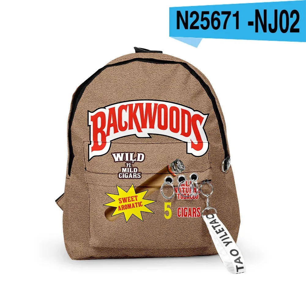 BACKWOODS CIGARS Backpacks 3D Printed School Bags Unisex