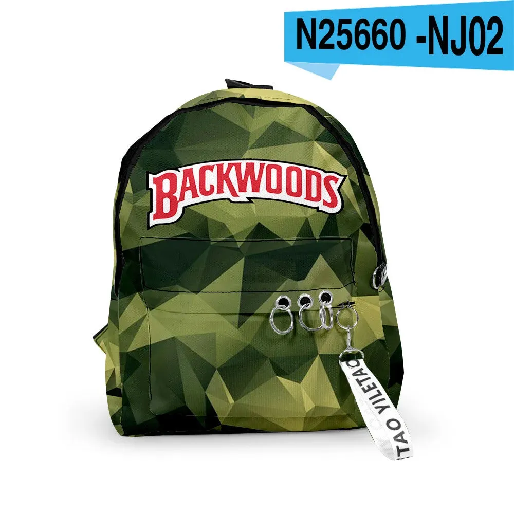 BACKWOODS CIGARS Backpacks 3D Printed School Bags Unisex