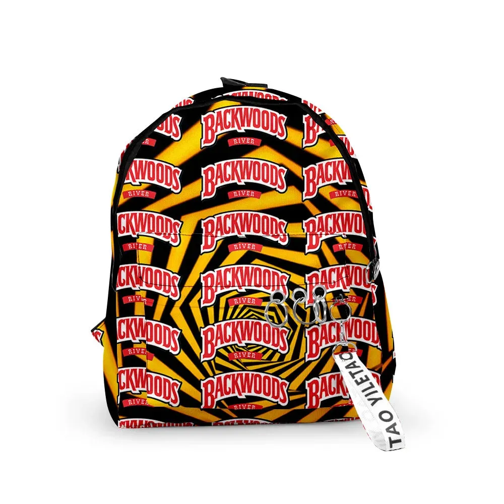 BACKWOODS CIGARS Backpacks 3D Printed School Bags Unisex