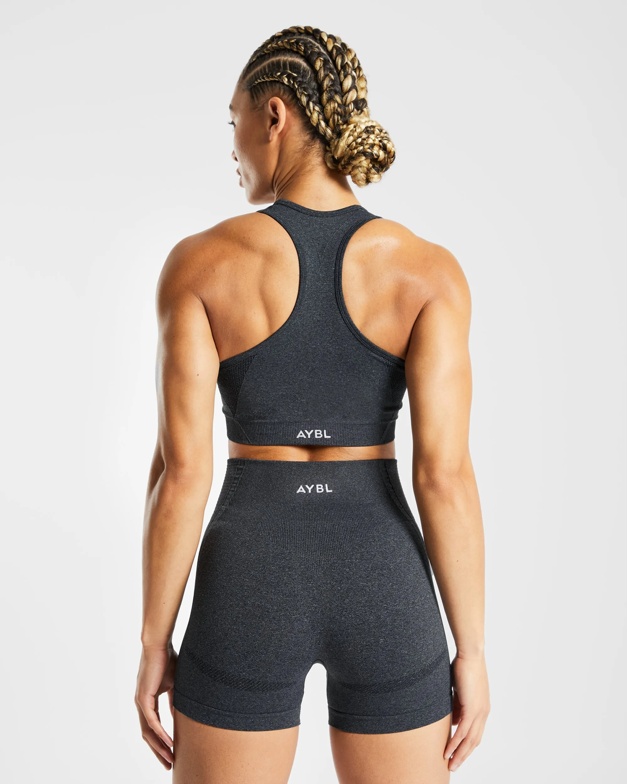 Balance V2 Seamless Sports Bra - Speckle Black