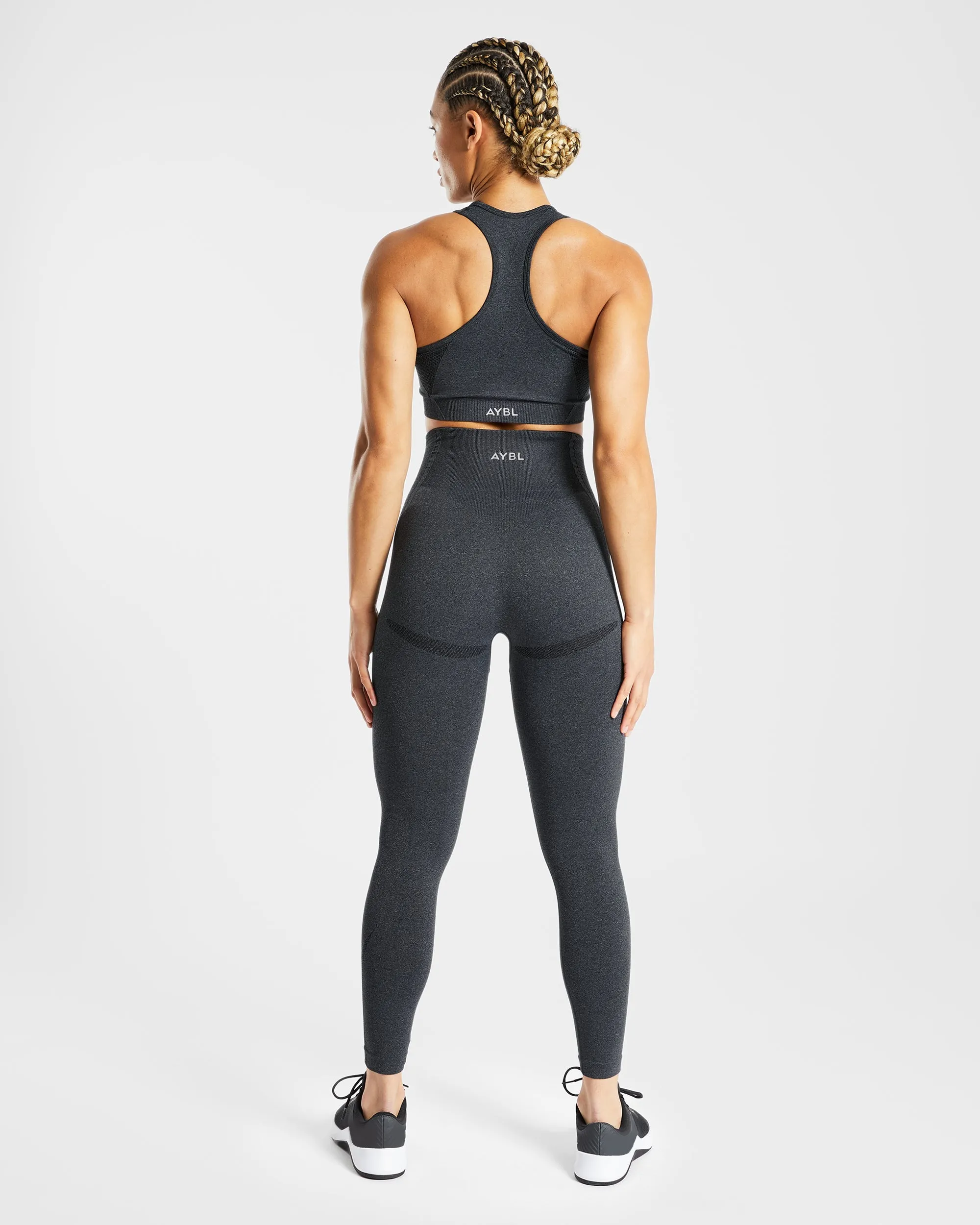 Balance V2 Seamless Sports Bra - Speckle Black