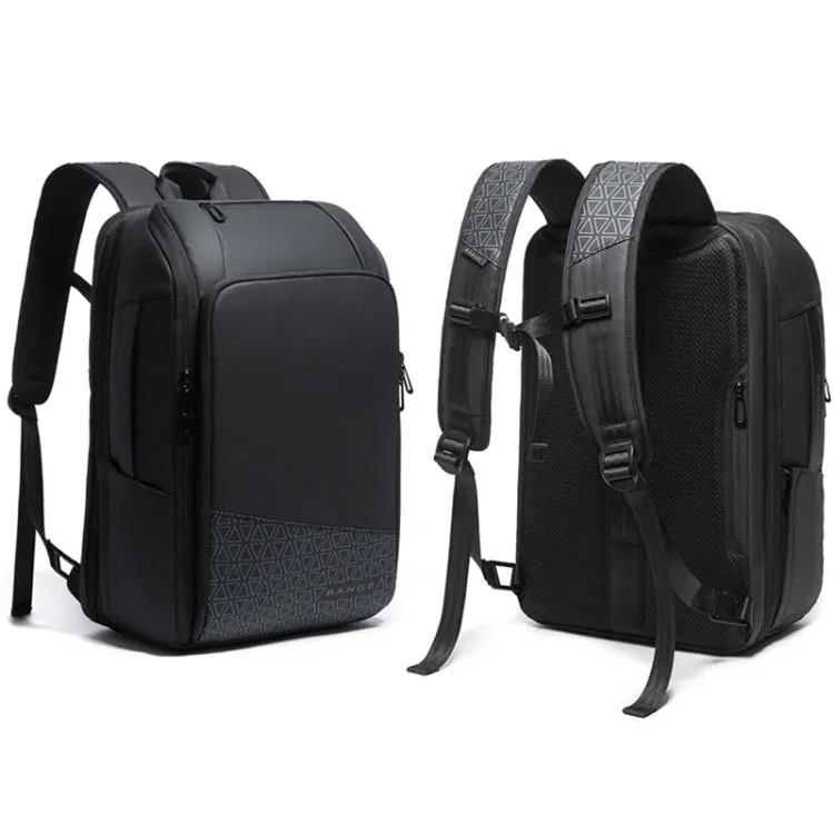 BANGE BG-22005 Large Capacity Business Waterproof Backpack Travel Oxford Cloth Computer Backpack(Black)