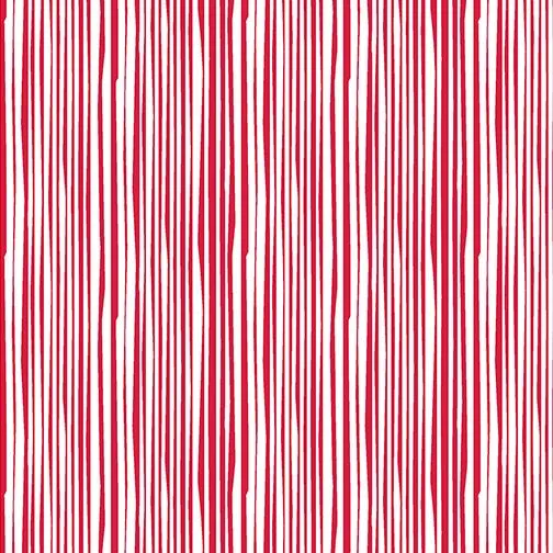 Black White & Bright-Electric Stripes Red