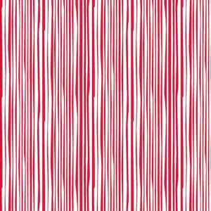 Black White & Bright-Electric Stripes Red