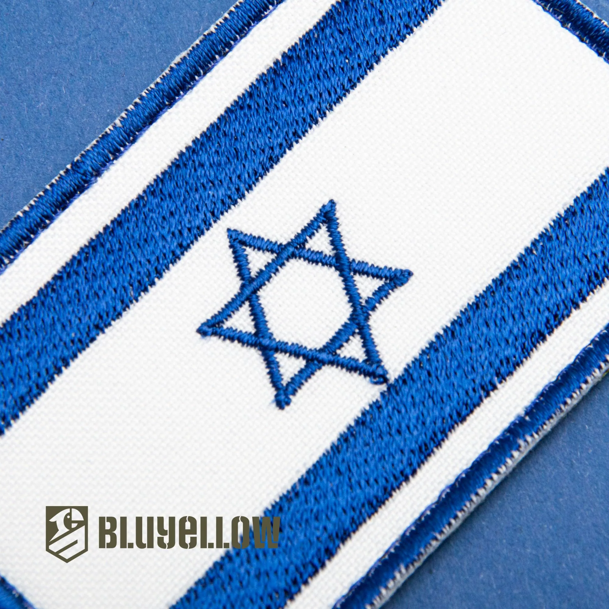 Bluyellow 2Pcs Israel Flag Patch, Embroidered Israeli Flag Patches, Military Morale Tactical Patches for Backpacks, Tactical Vest, Military Helmet, Dog Vest, Israel Patch with Hook and Loop Fastener