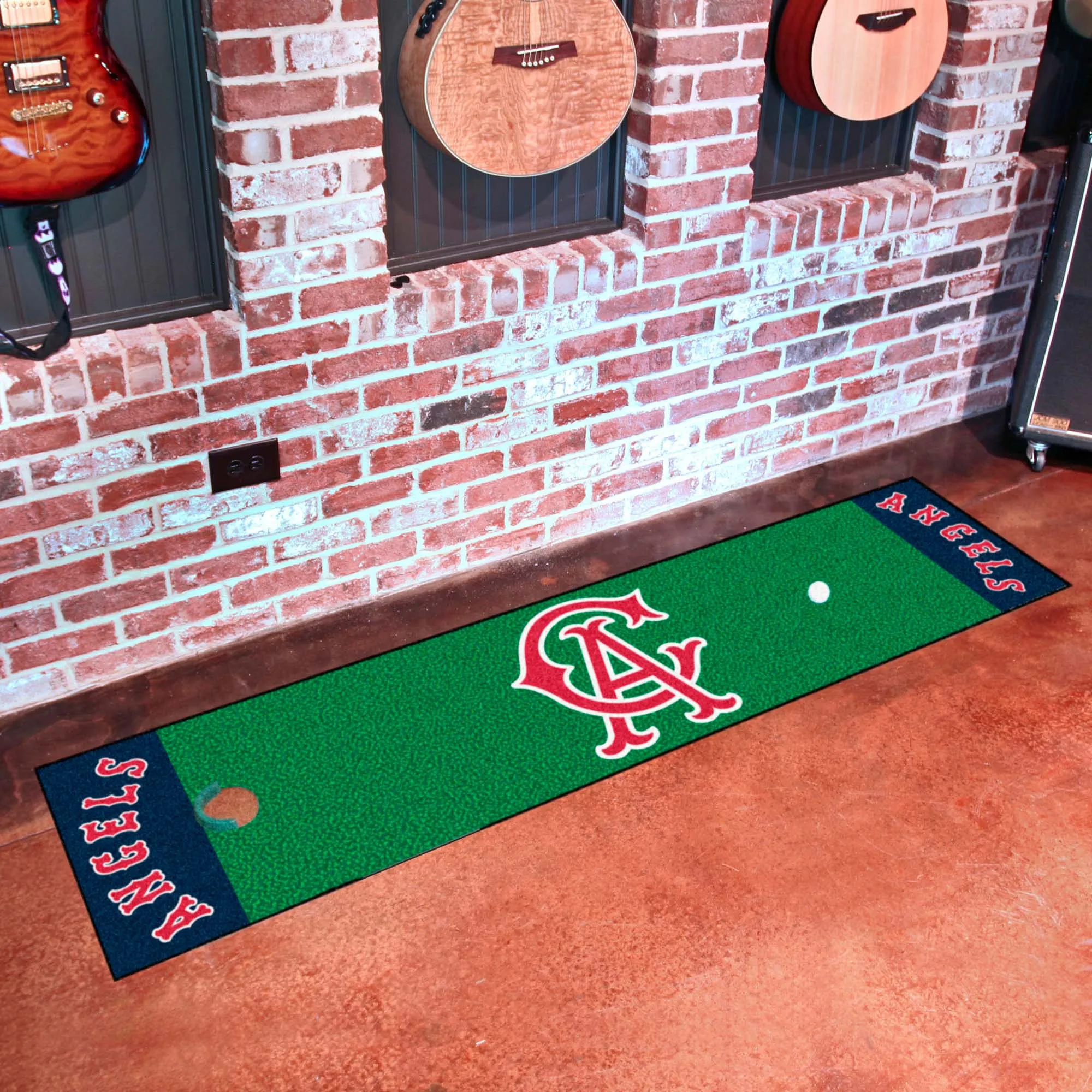 California Angels Putting Green Mat - 1.5ft. x 6ft. 1966 Retro Logo