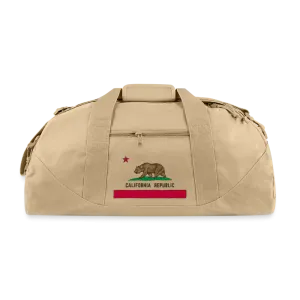 California Republic Flag Recycled Duffel Bag