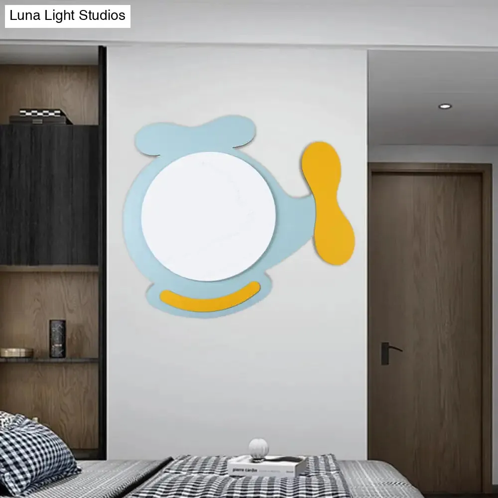 Children's LED Ceiling Mount Light with Wooden Cartoon Pattern - Ideal for Kindergarten