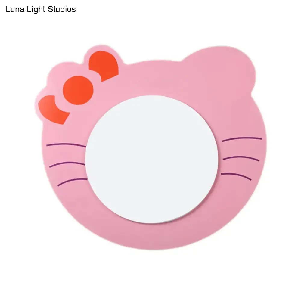 Children's LED Ceiling Mount Light with Wooden Cartoon Pattern - Ideal for Kindergarten