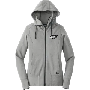 CT Oil Kings New Era Ladies Tri-Blend Fleece Full-Zip Hoodie