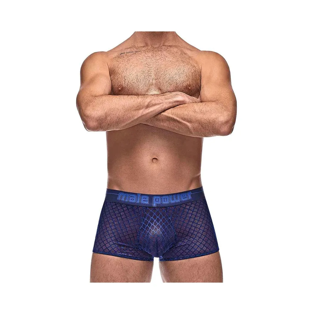 Diamond Mesh Mini Short Blue LG