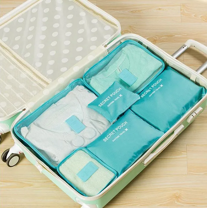 Durable Waterproof Nylon Packing Cube Travel Organizer Bag