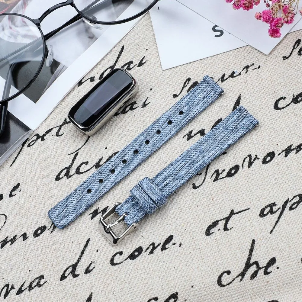 Fitbit Luxe canvas watch strap - Sky Blue / Size: S