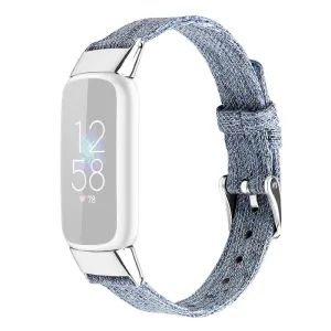 Fitbit Luxe canvas watch strap - Sky Blue / Size: S