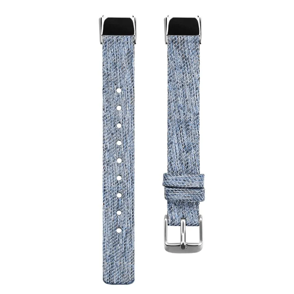 Fitbit Luxe canvas watch strap - Sky Blue / Size: S