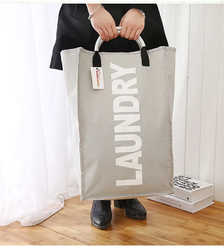 Foldable Fabric Laundry Bag Waterproof Dirty Clothes Hamper