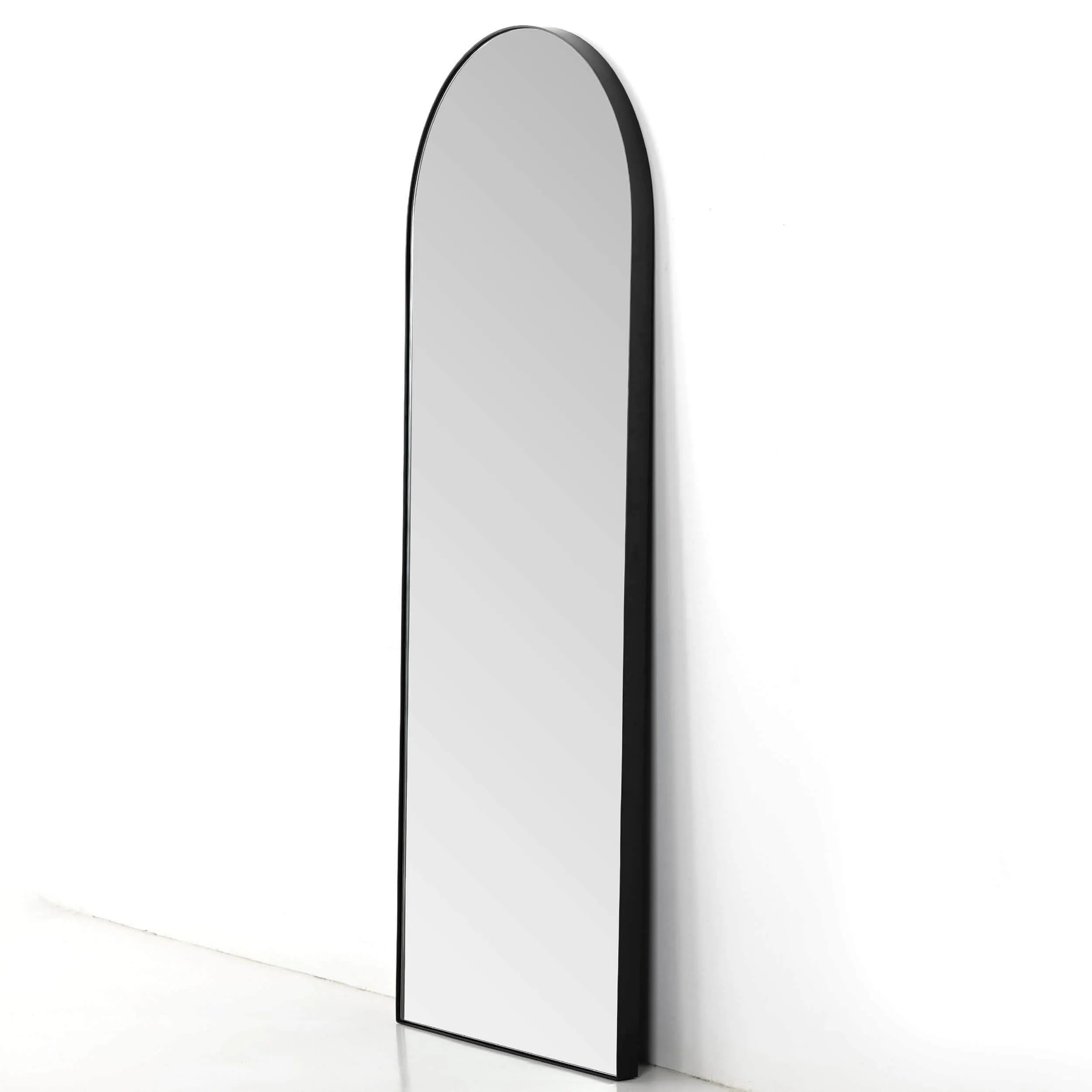 Georgina Floor Mirror, Iron Matte Black