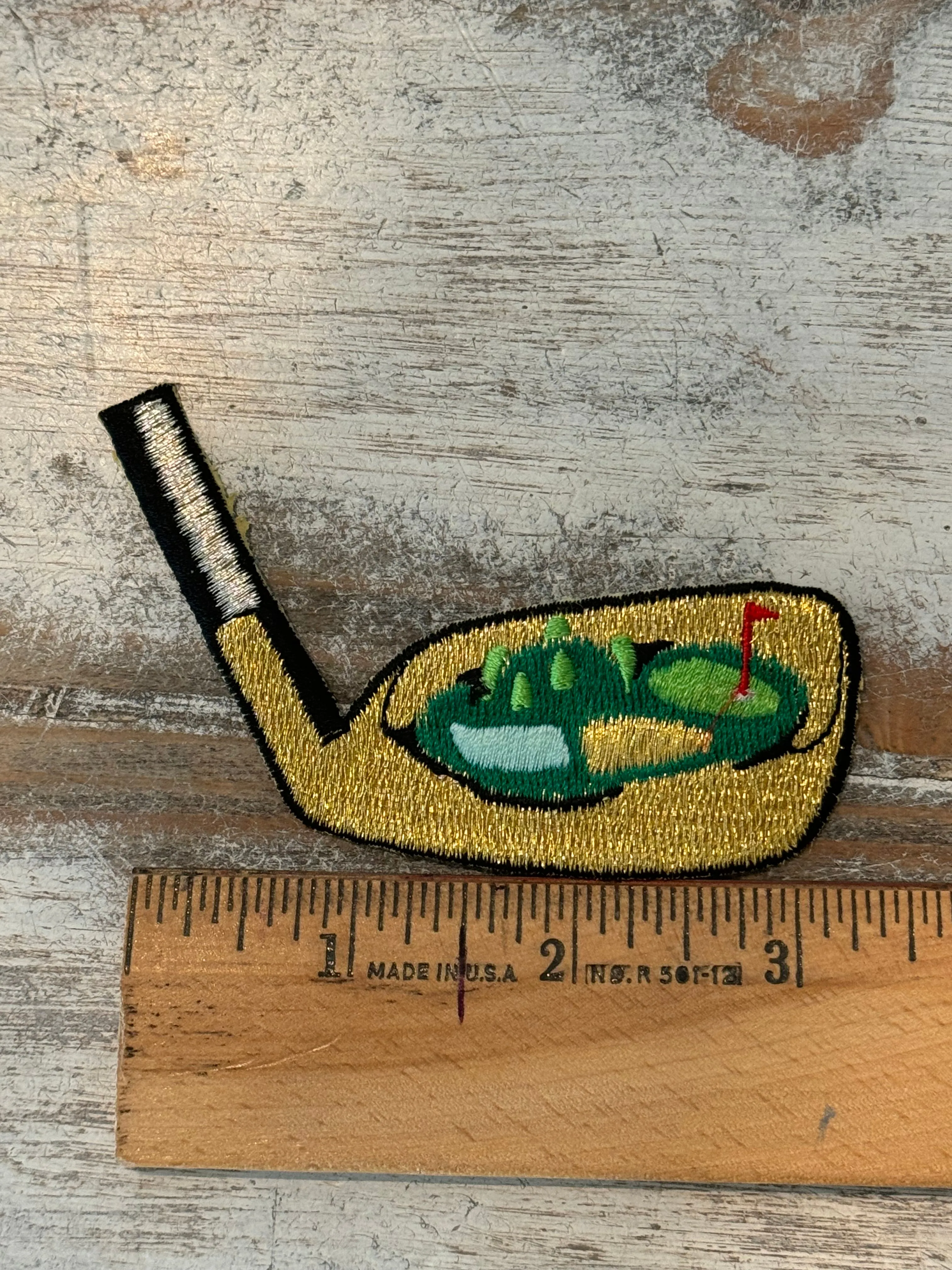 Golf Club Iron On Patch