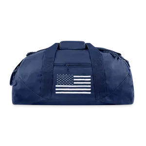 Hand Painted American Flag Flag Recycled Duffel Bag