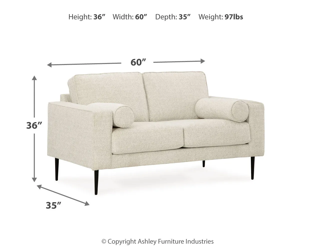 Hazela Sofa, Loveseat, Chair and Ottoman in Sandstone