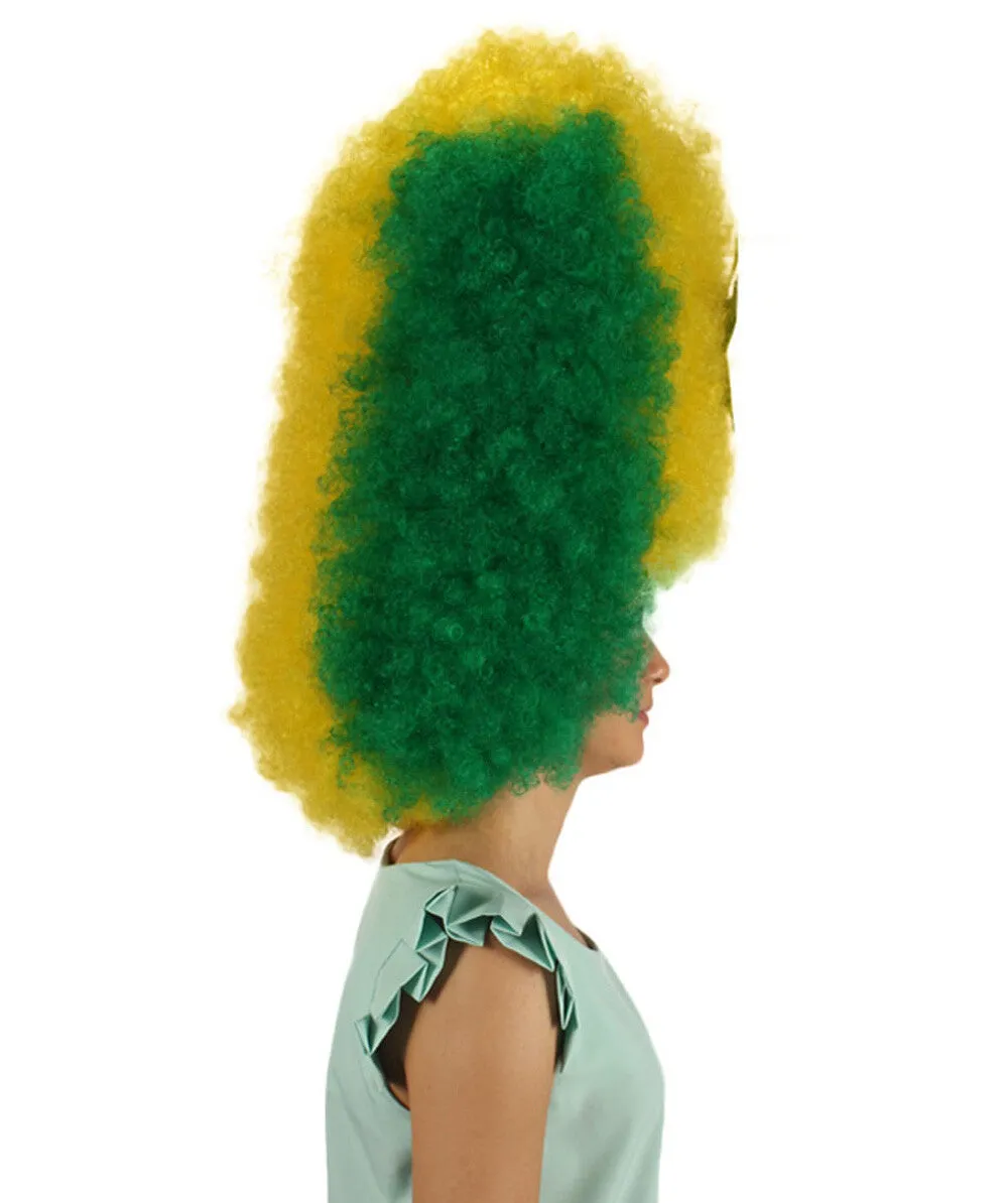 HPO Adult Patriote Flag Sports Party Jumbo Multicolor Afro Wig I Cosplay Wig I Flame-retardant Synthetic Fiber