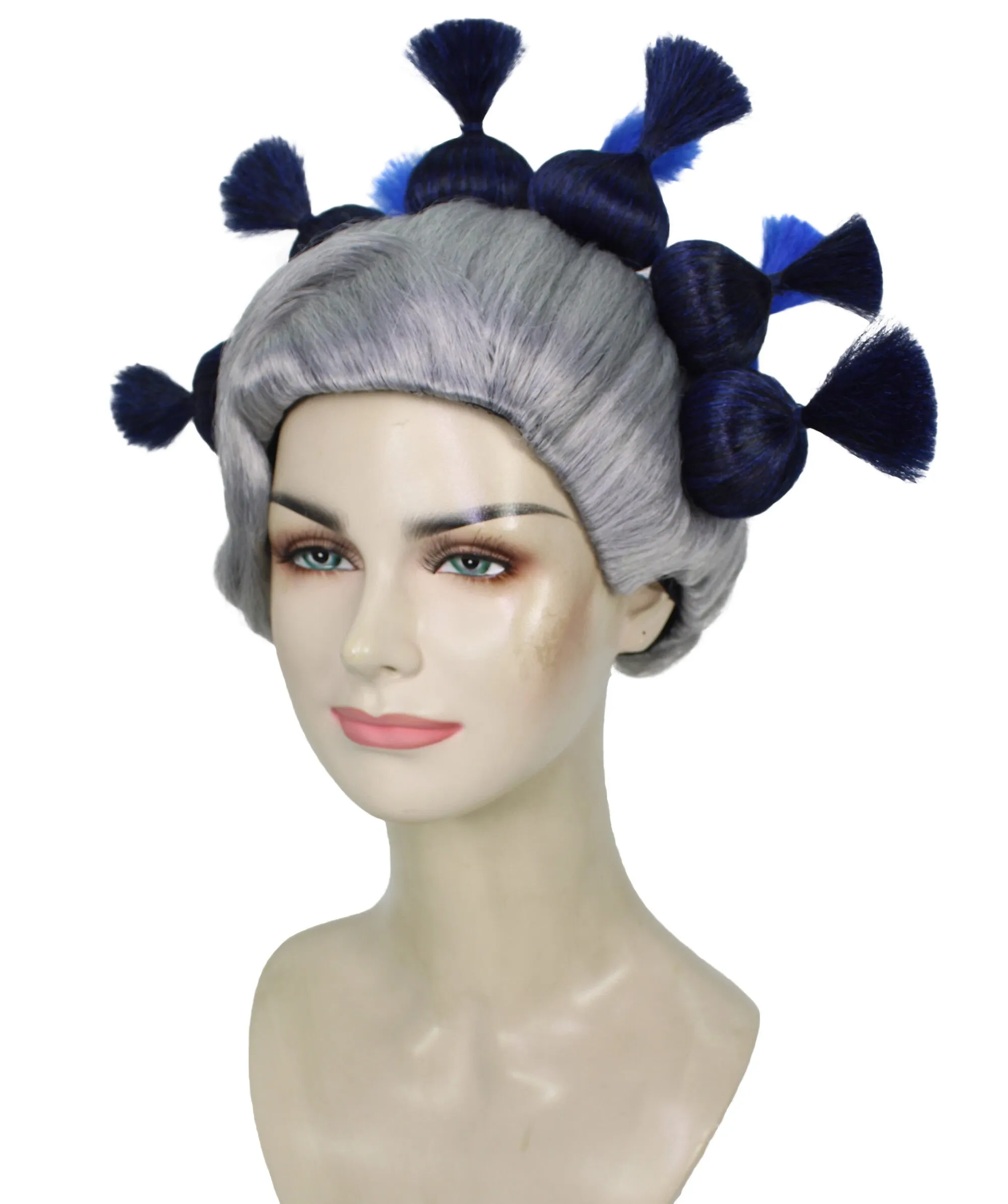 HPO Adult Women's Dramatic Elegant Updo Bun Wig |Multiple color options | Flame-retardant Synthetic Fiber