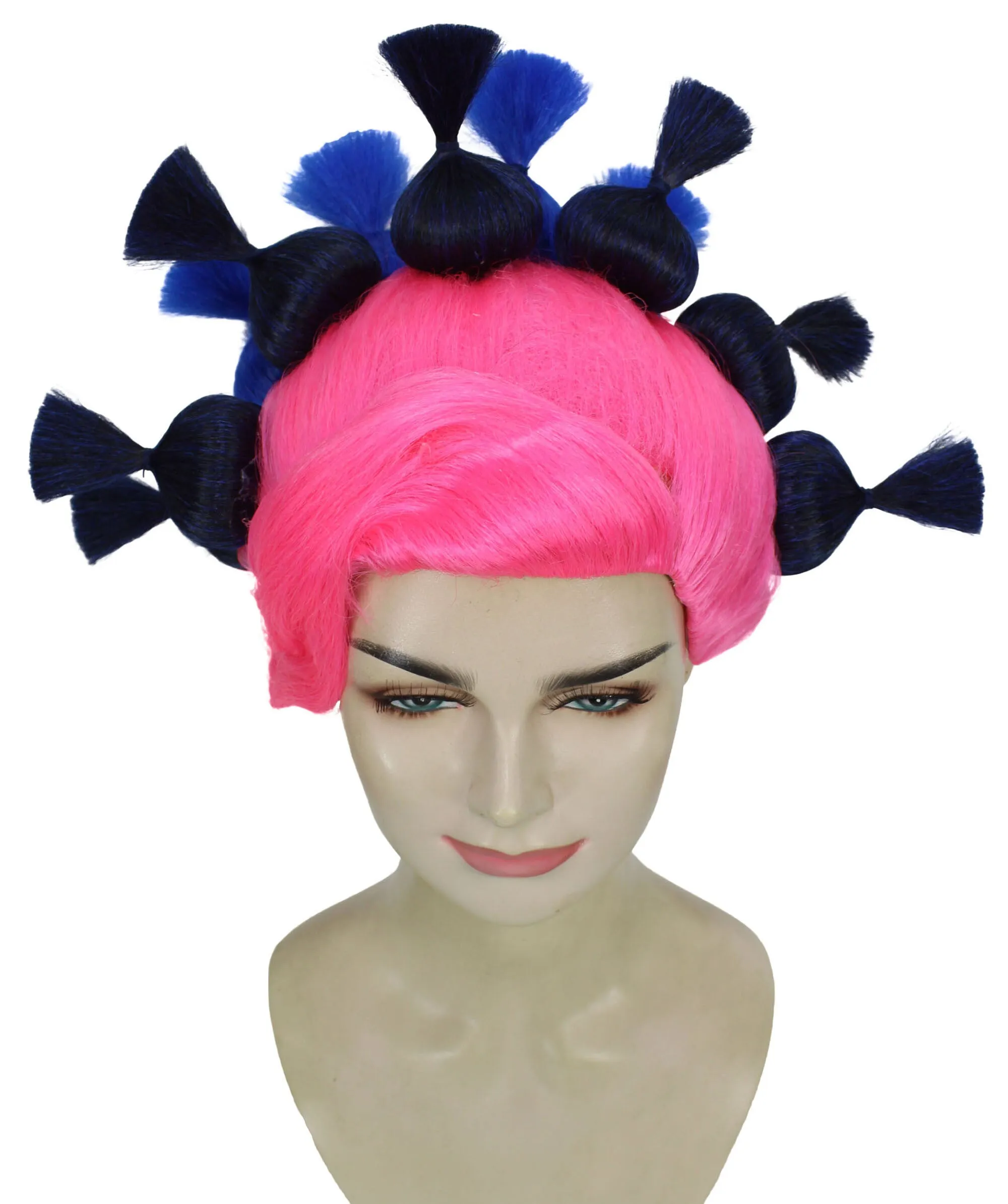 HPO Adult Women's Dramatic Elegant Updo Bun Wig |Multiple color options | Flame-retardant Synthetic Fiber