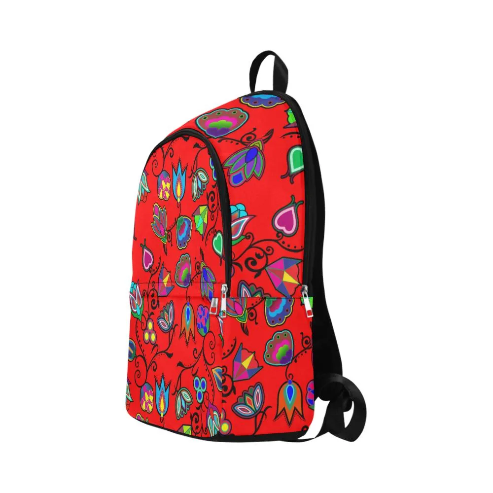 Indigenous Paisley Dahlia Fabric Backpack for Adult