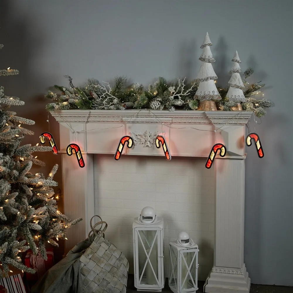 Infinity Light Candy Cane Garland