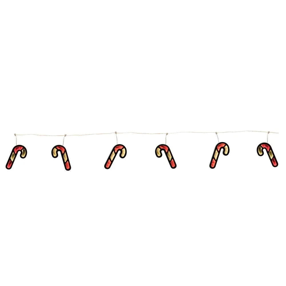 Infinity Light Candy Cane Garland