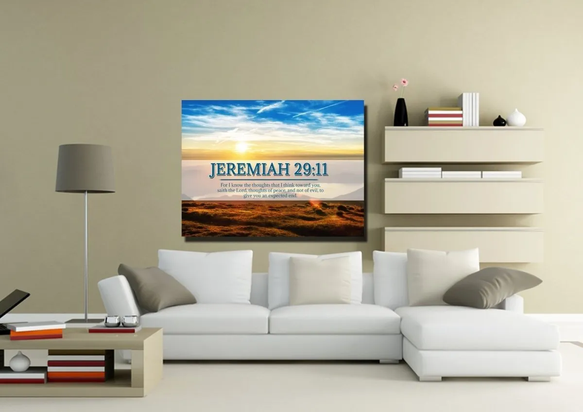 Jeremiah 2911 Kjv #13 Bible Verse Canvas Wall Art - Christian Canvas Wall Art