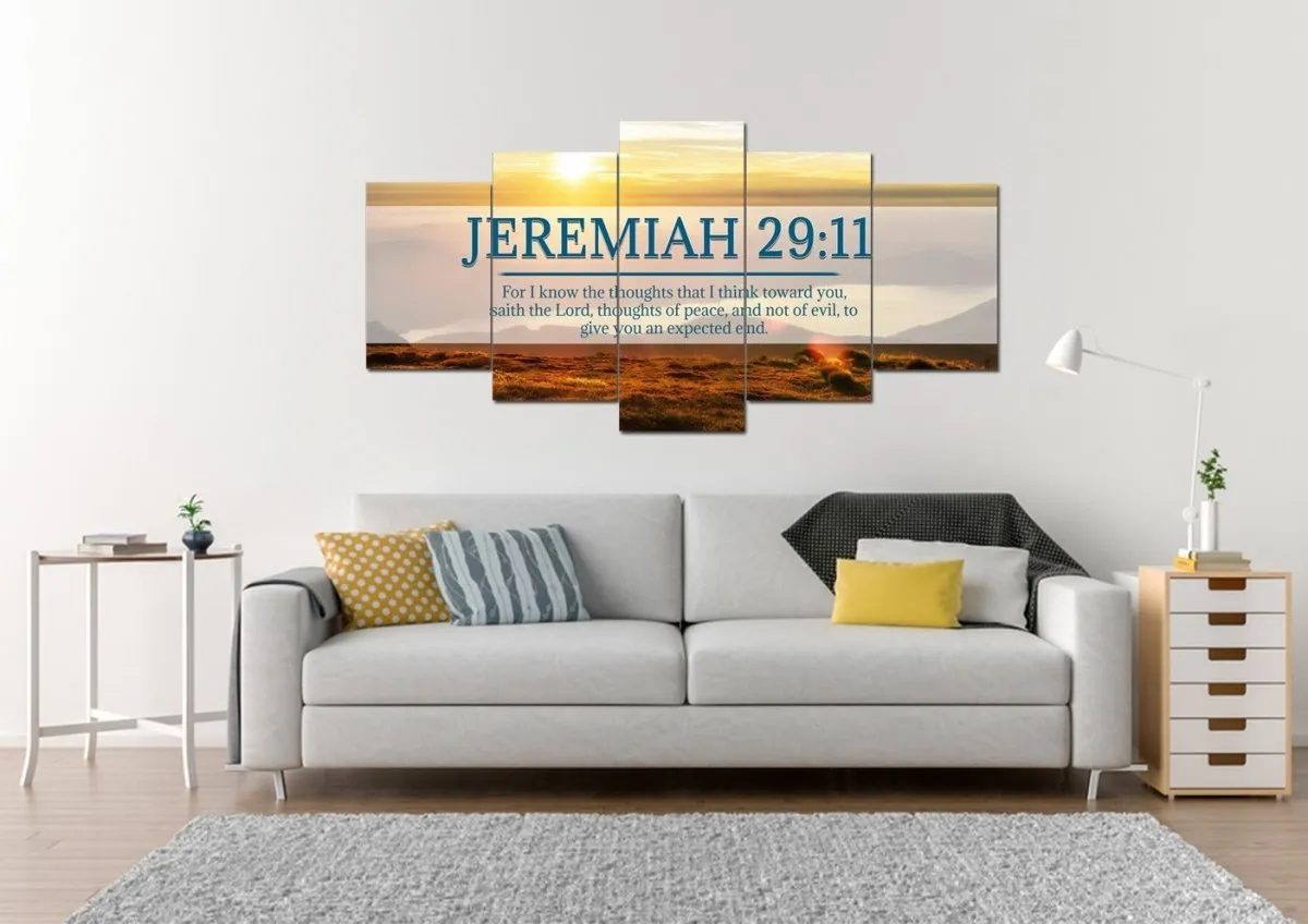 Jeremiah 2911 Kjv #13 Bible Verse Canvas Wall Art - Christian Canvas Wall Art