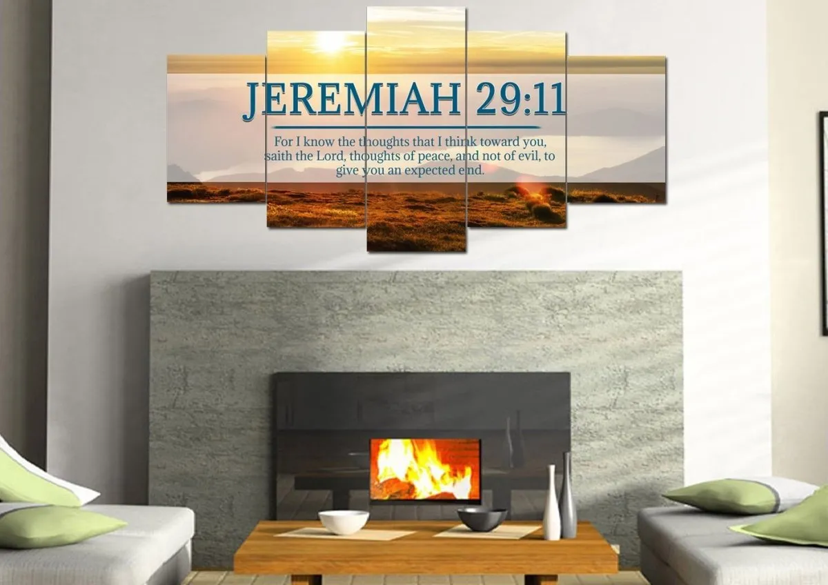 Jeremiah 2911 Kjv #13 Bible Verse Canvas Wall Art - Christian Canvas Wall Art