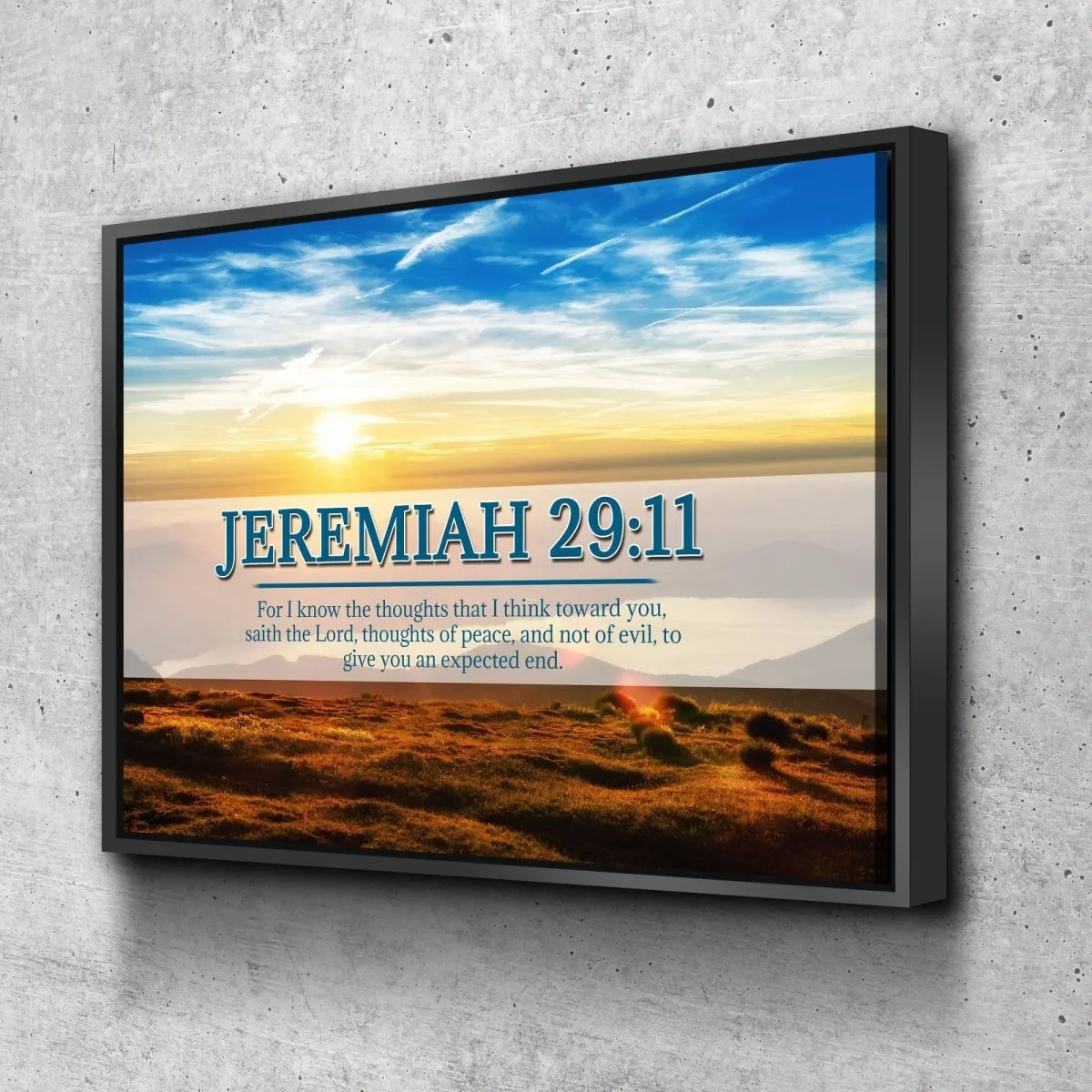 Jeremiah 2911 Kjv #13 Bible Verse Canvas Wall Art - Christian Canvas Wall Art