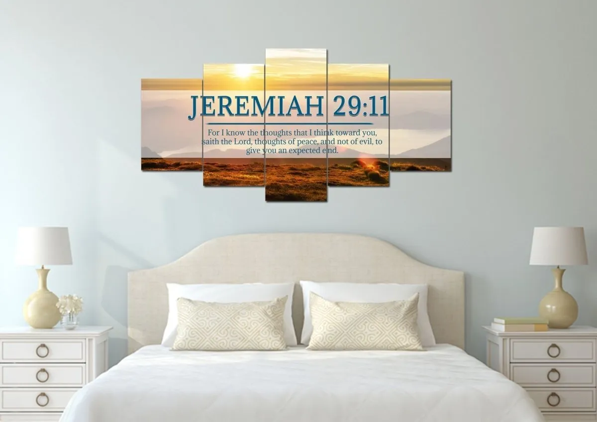 Jeremiah 2911 Kjv #13 Bible Verse Canvas Wall Art - Christian Canvas Wall Art