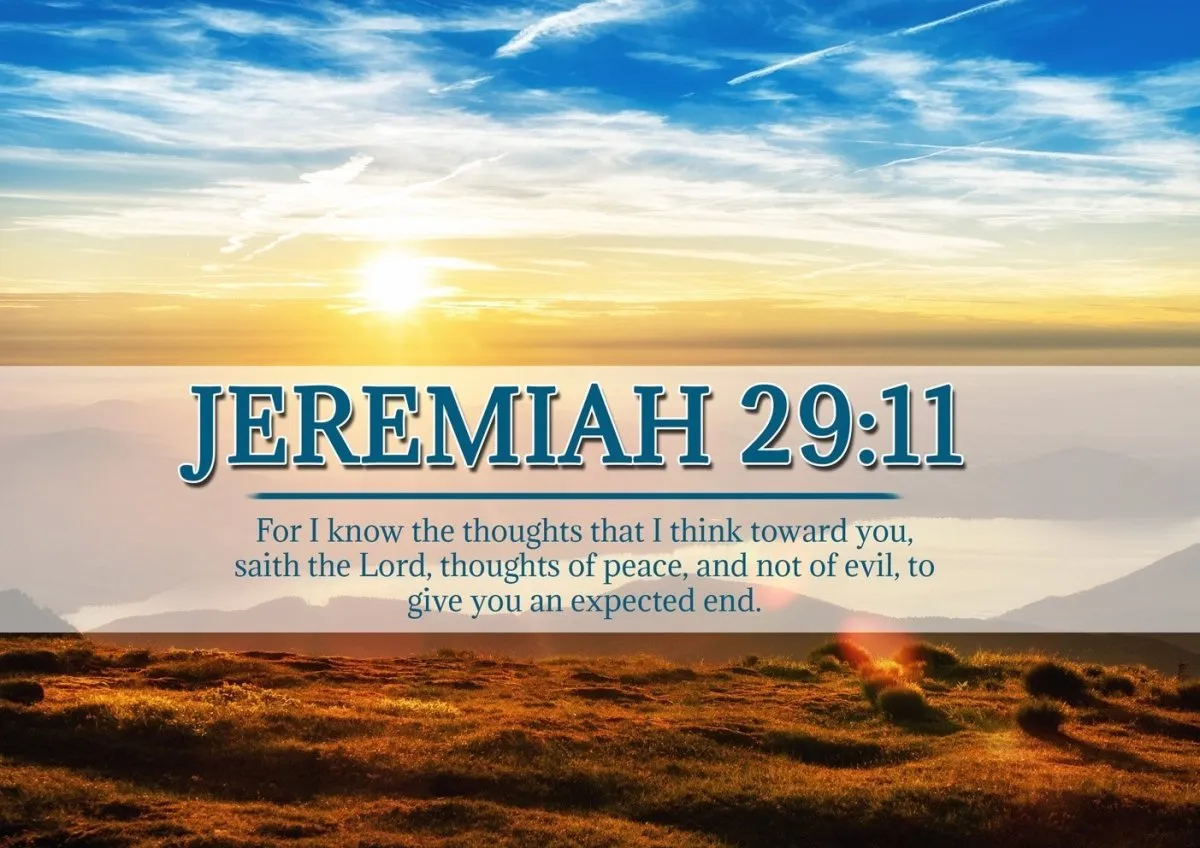 Jeremiah 2911 Kjv #13 Bible Verse Canvas Wall Art - Christian Canvas Wall Art