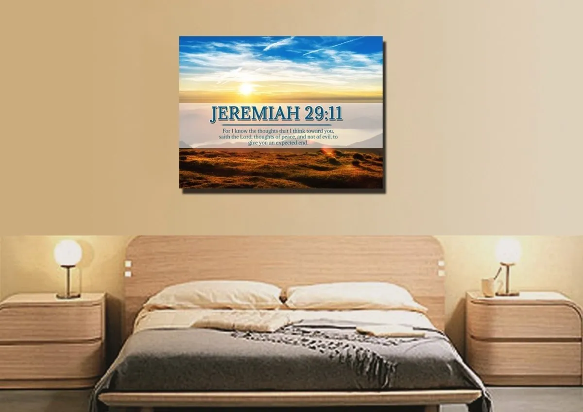 Jeremiah 2911 Kjv #13 Bible Verse Canvas Wall Art - Christian Canvas Wall Art