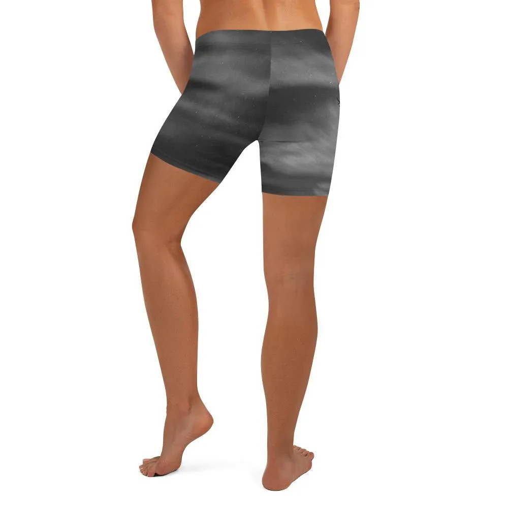 Joshua Tree B&W Yoga Shorts - California