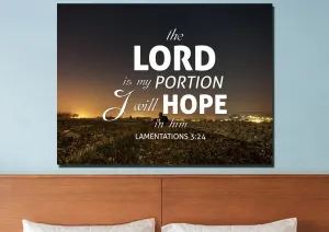 Lamentations 324 Canvas Wall Art Print - Christian Canvas Wall Art