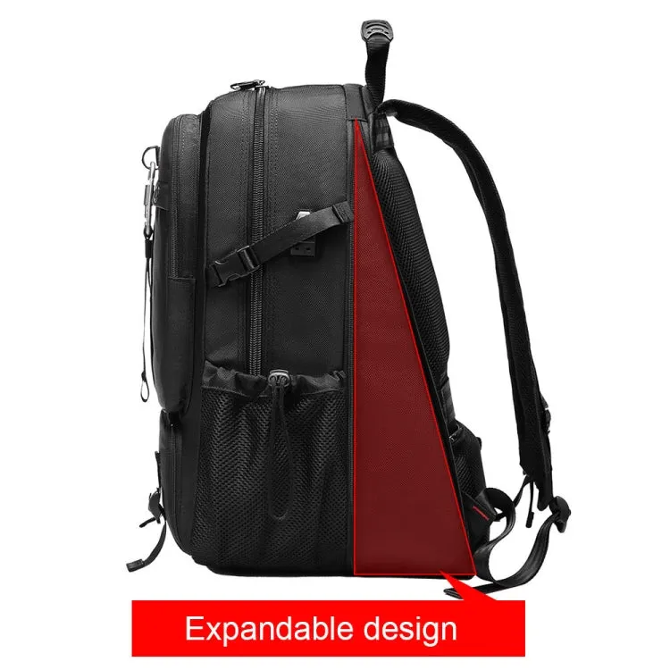 Large-capacity Expandable Shoe Compartment Backpack Camping Travel Bag with USB Port, Size: 50L(Campaign)