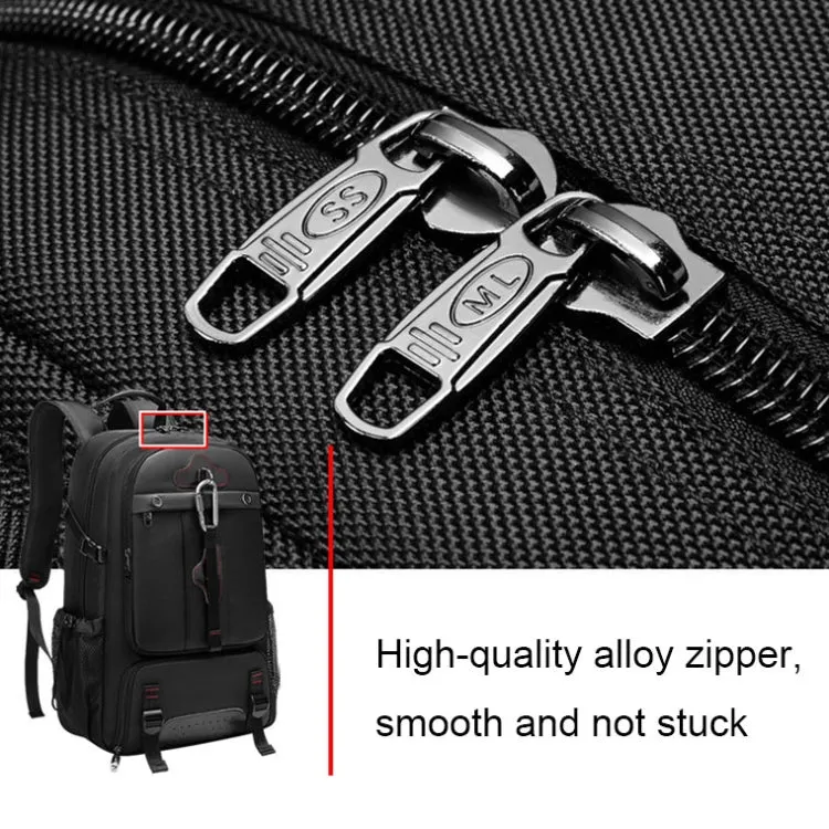 Large-capacity Expandable Shoe Compartment Backpack Camping Travel Bag with USB Port, Size: 50L(Campaign)